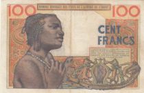 France 100 Francs mask 1959 - Serial J.81
