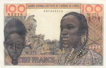 France 100 Francs mask 1959 - Serial W.275