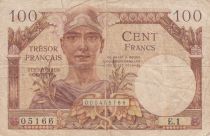 France 100 Francs Mercury, French Treasury - 1947 - Serial E.1