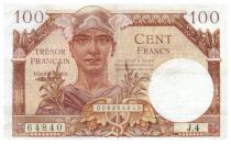 France 100 Francs Mercury, French Treasury - 1947 - Serial J.4 - F+