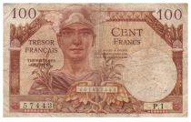 France 100 Francs Mercury, French Treasury - 1947 - Serial P.1 - F