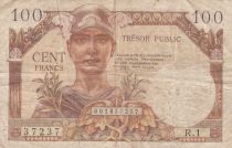 France 100 Francs Mercury, French Treasury - 1947 - Serial R.1