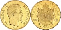 France 100 Francs Napoléon III Empereur - 1857 A