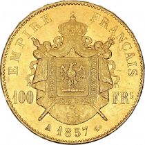 France 100 Francs Napoléon III Empereur - 1857 A