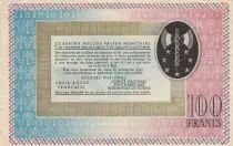 France 100 Francs Necessity note of WWII - Petain - 1941 / 1942 - AU