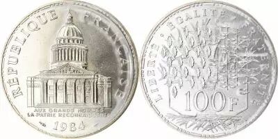 France 100 Francs Pantheon - 1984