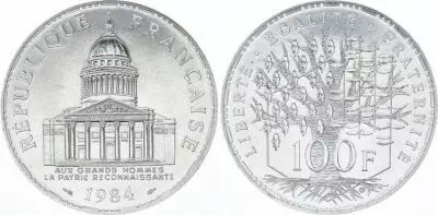 France 100 Francs Pantheon - 1984
