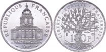 France 100 Francs Pantheon - 1991 - UNC - Silver