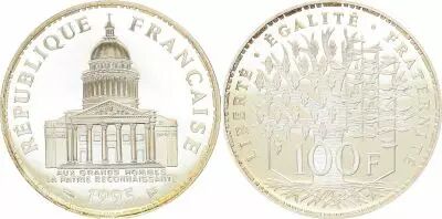 France 100 Francs Panth�on - Frappe monnaie - 1995 BE