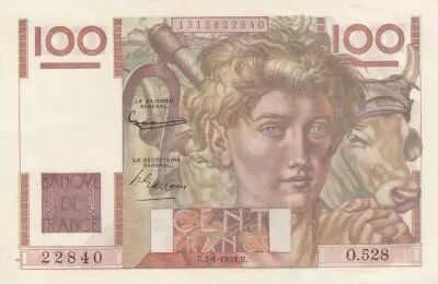France 100 Francs Paysan - 02-01-1953 - S�rie O.528