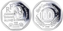France 100 Francs René Cassin - 1989 - Belle Epreuve  - Argent - avec certificat