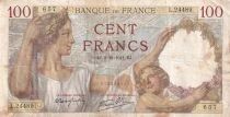 France 100 Francs Sully - 02-10-1941 Serial L.24489