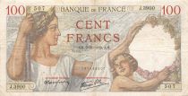 France 100 Francs Sully - 02-11-1939 Serial J.3900 - F