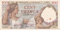 France 100 Francs Sully - 04-04-1940 - Serial L.9201