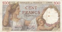 France 100 Francs Sully - 04-12-1941 - Serial L.26626
