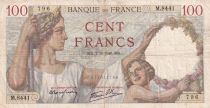 France 100 Francs Sully - 07-03-1940 - Serial M.8441