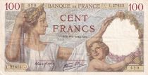 France 100 Francs Sully - 08-01-1942 - Serial U.27613