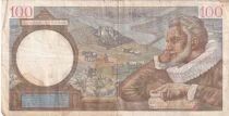 France 100 Francs Sully - 08-01-1942 - Serial V.27464