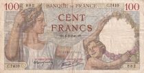 France 100 Francs Sully - 08-02-1940 - Serial C.7410
