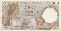 France 100 Francs Sully - 08-06-1939 - Serial C.179