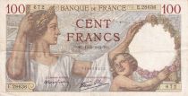 France 100 Francs Sully - 12-02-1942 - Serial E.28636