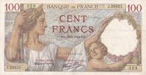 France 100 Francs Sully - 12-02-1942 - Serial J.28621