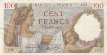 France 100 Francs Sully - 19-05-1939 - Serial K.22