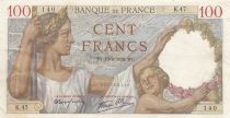 France 100 Francs Sully - 19-05-1939 - Serial K.47