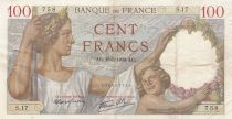 France 100 Francs Sully - 19-05-1939 - Serial S.17