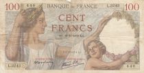 France 100 Francs Sully - 19-10-1939 - Serial L.3243
