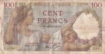 France 100 Francs Sully - 19-12-1940 - Serial U.17365