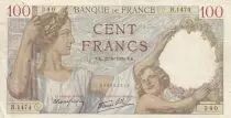 France 100 francs Sully - 21-09-1939 - Serial R.1474