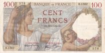 France 100 Francs Sully - 21-09-1939 Serial B.1562
