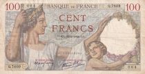 France 100 Francs Sully - 22-02-1940 - Série Q.7609