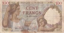France 100 Francs Sully - 22-06-1939 - Serial P.281