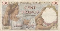 France 100 Francs Sully - 22-08-1940 - Serial F.14759