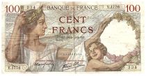 France 100 Francs Sully - 28.09.1939 - Serial V.1776 - Fay.26.08