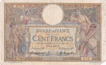 France 100 Francs Women and childs - 08-04-1921 -  Serial M.7486