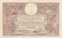 France 100 Francs Women and childs - 09-06-1938 - Serial T.59663