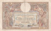 France 100 Francs Women and childs - 13-01-1938 - Serial C.57140 - F+