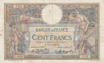 France 100 Francs Women and childs - 13-06-1923  Serial U.9392 - F to VF