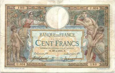 France 100 Francs Women with child - 28-04-1909 U.804