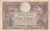 France 100 Francs Women with child - with LOM - 26-03-1908 - Serial Z.145 - F