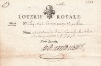 France 100 Livres  Loterie Royale - 1705 - TTB