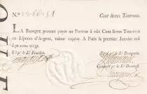 France 100 Livres Banque de Law - 01-01-1720, typographié - 2366254