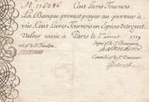 France 100 Livres Banque de Law - 01-08-1719 - n°176386