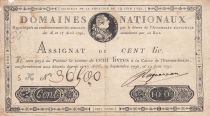 France 100 Livres Louis XVI - 19-06-1791 Série 5K - Sign. Ragueneau