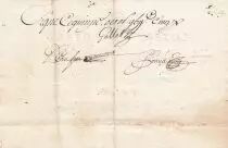 France 100 Livres Royal  Lottery -  Loterie Royale - 1705 - VF