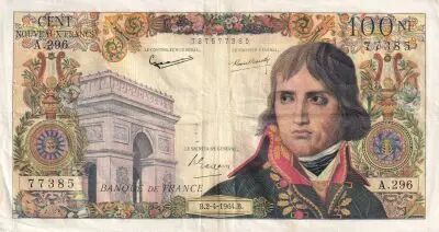 France 100 NF - Bonaparte - 02-04-1964 - Serial A.296 - F.56.29
