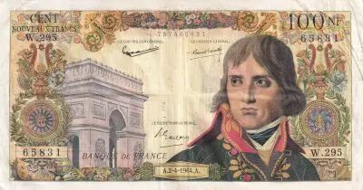 France 100 NF - Bonaparte - 02-04-1964 - S�rie W.295 - F.56.29